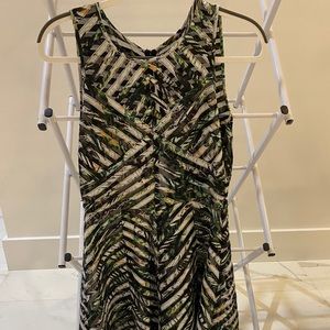 Parker Green and Black Cocktail Dress
